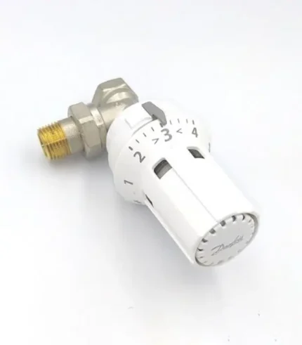 Danfoss RAW 5010 Termostatik Radyatör Vanası 013G5010 RA-FN Köşe Tip Beyaz Set