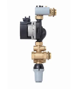 Danfoss FHM-C1 088U0094, UPM3 15-70 frekans kontrollü pompalı, kendinden ayarlı termostatlı prefabrik kompakt karışım devresi setidir. Yerden ısıtma sistemleri için hassas sıcaklık kontrolü ve enerji tasarrufu sağlar.