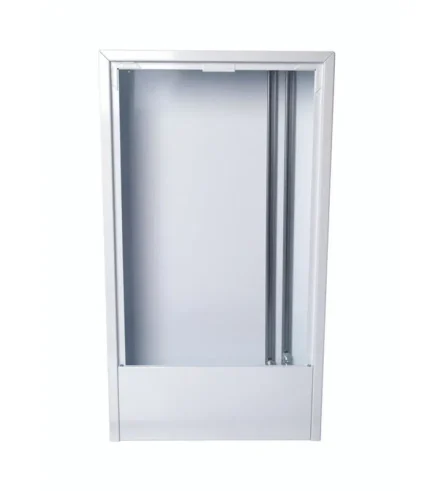 Danfoss Sıva Üstü Kollektör Dolabı 088X0908, 100 cm genişliğinde, çinko kaplı çelik gövdeye sahip sağlam ve estetik bir muhafaza kabinidir. Yerden ısıtma kollektörlerinizi toz ve darbelere karşı korur.