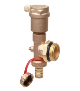 Danfoss FHF-EA 088U0785, FHF pirinç kollektörler için otomatik hava tahliye ventili ve boşaltma vanasını birleştiren üç yollu küresel vanalı uç parçasıdır. Kolay montaj ve güvenilir performans sağlar.