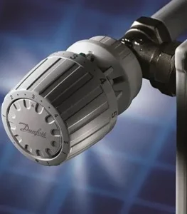 Danfoss RA 2944 Gaz Sensörlü Termostatik Radyatör Vanası 013G2944 Köşe Tip Beyaz Set
