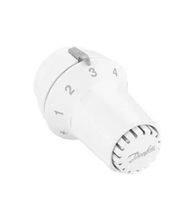 Danfoss RAS-C 5016 Termostatik Radyatör Vanası 013G5016 Yatay Köşe Tip Beyaz Set