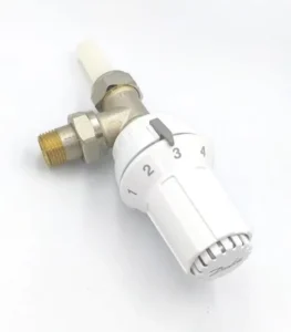Danfoss RAS-C 5016 Pex Termostatik Radyatör Vanası 013G5016 Köşe Tip Ön Ayarlı Beyaz Set