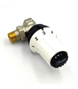 Danfoss RAS-C 5023 Termostatik Radyatör Vanası 013G5023 Yatay Köşe Tip Siyah Set