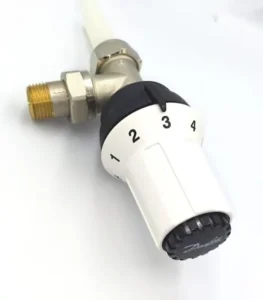Danfoss RAS-C 5023 Pex Termostatik Radyatör Vanası 013G5023 Köşe Tip Ön Ayarlı Siyah Set