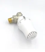 Danfoss Köşe Termostatik Radyatör Vanası (013G5126+013G0003), RA 2000 gaz sensörlü kafa ve RA-FN köşe gövde seti. 0-28°C ayar aralığı, donma koruması ve %20'ye varan enerji tasarrufu sağlar.