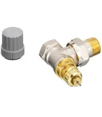 Danfoss Köşe Termostatik Radyatör Vanası (013G5126+013G0003), RA 2000 gaz sensörlü kafa ve RA-FN köşe gövde seti. 0-28°C ayar aralığı, donma koruması ve %20'ye varan enerji tasarrufu sağlar.