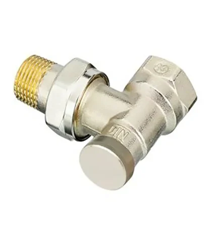 Danfoss RLV-S15 Köşe Tip Radyatör Dönüş Vanası 003L0123 DN15 Nikel Kaplı Kapatma Vanası