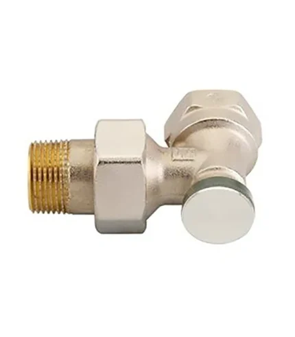 Danfoss RLV-S20 Köşe Tip Radyatör Dönüş Vanası 003L0125 DN20 Nikel Kaplı Kapatma Vanası