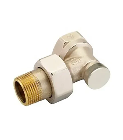 Danfoss RLV-S20 Köşe Tip Radyatör Dönüş Vanası 003L0125 DN20 Nikel Kaplı Kapatma Vanası