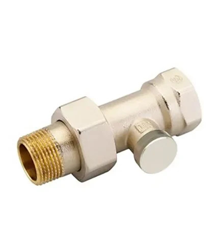 Danfoss RLV-S20 Düz Tip Radyatör Dönüş Vanası 003L0126 DN20 Nikel Kaplı Kapatma Vanası