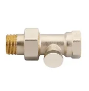 Danfoss RLV-S20 Düz Tip Radyatör Dönüş Vanası 003L0126 DN20 Nikel Kaplı Kapatma Vanası