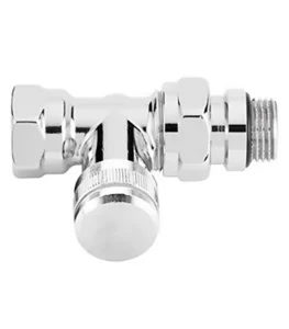 Danfoss RLV-CX Düz Tip Reglajlı Krom Dönüş Vanası 003L0274 Tasarım Radyatör Vanası DN15