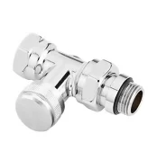 Danfoss RLV-CX Düz Tip Reglajlı Krom Dönüş Vanası 003L0274 Tasarım Radyatör Vanası DN15