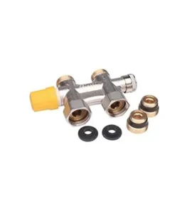Danfoss VHS-UN Düz Tip Termostatik Kompakt Radyatör Dönüş Vanası 013G4742 1/2 DN15 Nikel Kaplı