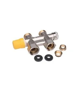 Danfoss VHS-UN Düz Tip Termostatik Kompakt Radyatör Dönüş Vanası 013G4744 3/4 DN15 Nikel Kaplı
