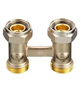 Danfoss RLV-KS Düz Tip Kompakt Radyatör Dönüş Vanası 003L0220 H-Parçası G1/2 Nikel Kaplı