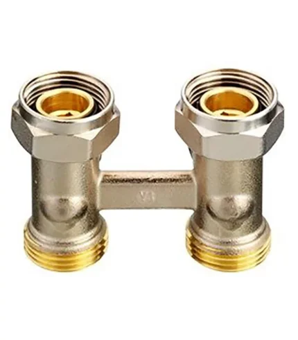 Danfoss RLV-KS Düz Tip Kompakt Radyatör Dönüş Vanası 003L0220 H-Parçası G1/2 Nikel Kaplı