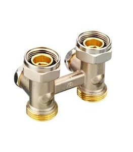Danfoss RLV-KS Düz Tip Kompakt Radyatör Dönüş Vanası 003L0220 H-Parçası G1/2 Nikel Kaplı