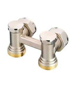 Danfoss RLV-KS Köşe Tip Kompakt Radyatör Dönüş Vanası 003L0222 H-Parçası G1/2 Nikel Kaplı