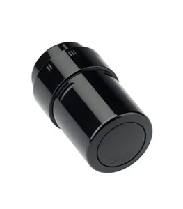Danfoss RAX Sıvı Sensörlü Termostatik Vana Kafası 013G6075 RA Klik Siyah Tasarım Radyatör