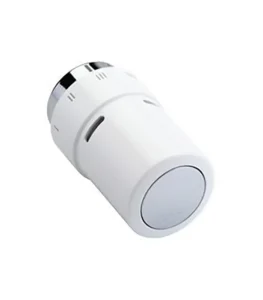 Danfoss RAX Sıvı Sensörlü Termostatik Vana Kafası 013G6176 RA Klik Krom Beyaz Tasarım Radyatör