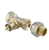 Danfoss RA-N 15 Reglajlı Düz Termostatik Radyatör Vana Gövdesi DN15 O-Halkalı Nikel Kaplamalı