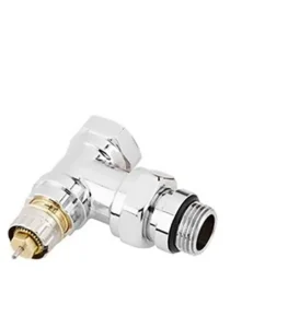 Danfoss RA-NCX Krom Kaplı Köşe Tip Termostatik Vana Gövdesi 013G4237 Tasarım Radyatör Vanası DN15