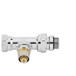 Danfoss RA-NCX Krom Kaplı Düz Tip Termostatik Vana Gövdesi 013G4238 Tasarım Radyatör Vanası DN15