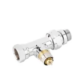 Danfoss RA-NCX Krom Kaplı Düz Tip Termostatik Vana Gövdesi 013G4238 Tasarım Radyatör Vanası DN15