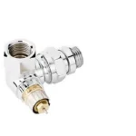 Danfoss RA-NCX Krom Kaplı Sağ Dik Köşe Termostatik Vana Gövdesi 013G4239 Tasarım Radyatör Vanası DN15