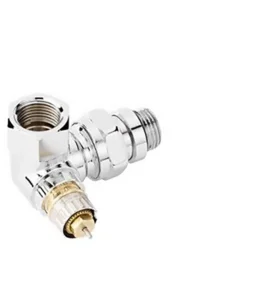 Danfoss RA-NCX Krom Kaplı Sağ Dik Köşe Termostatik Vana Gövdesi 013G4239 Tasarım Radyatör Vanası DN15