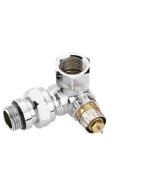 Danfoss RA-NCX Krom Kaplı Sol Dik Köşe Termostatik Vana Gövdesi 013G4240 Tasarım Radyatör Vanası DN15