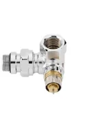 Danfoss RA-NCX Krom Kaplı Sol Dik Köşe Termostatik Vana Gövdesi 013G4240 Tasarım Radyatör Vanası DN15