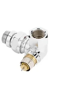 Danfoss RA-NCX Krom Kaplı Sol Dik Köşe Termostatik Vana Gövdesi 013G4240 Tasarım Radyatör Vanası DN15